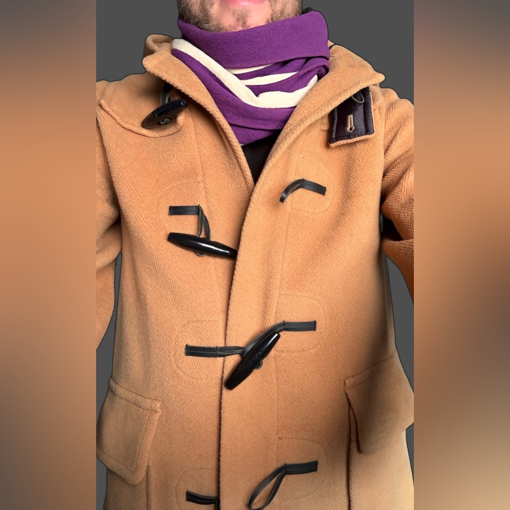 Purple and white Men's Scarf - Picture 2 of 4